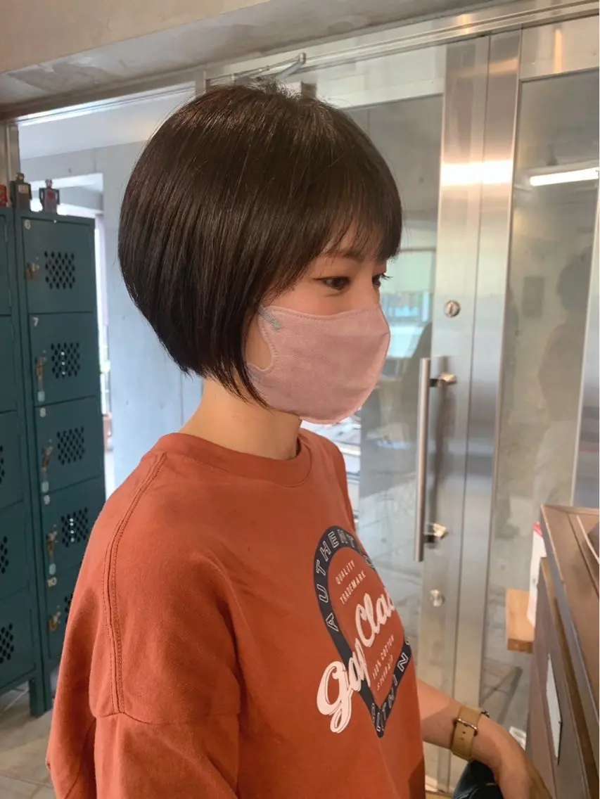 ショート 土田かほ/本日🈳 透明感カラー🍃のヘアスタイル