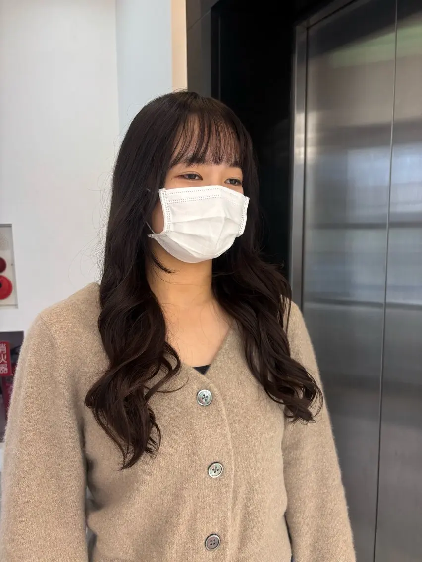 ロング トリートメント 縮毛矯正/透明感 カラー🍀そら🪽のヘアスタイル