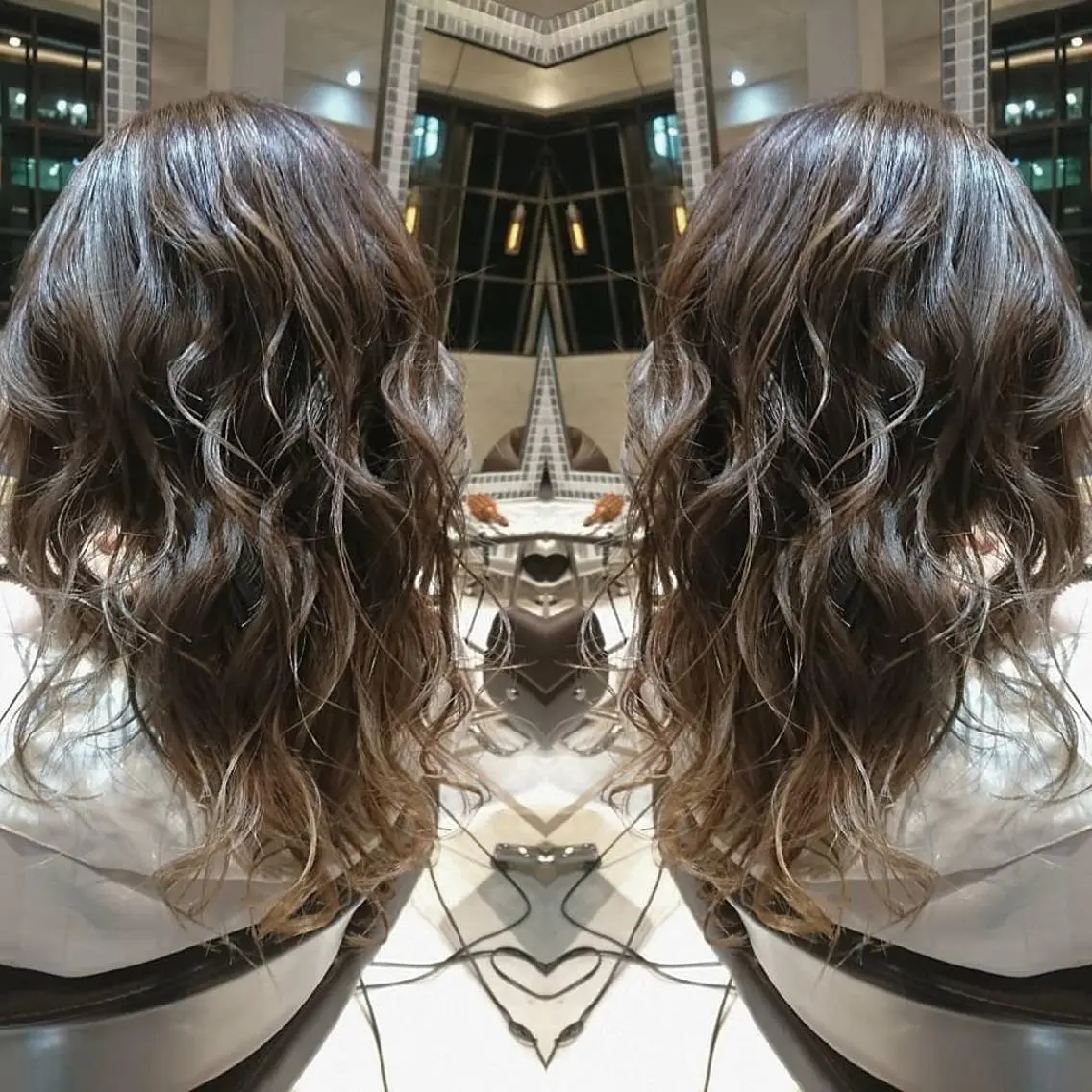 セミロング カラー グレージュ カット ヘアカラー トリートメント センター南 SEIJIのヘアスタイル