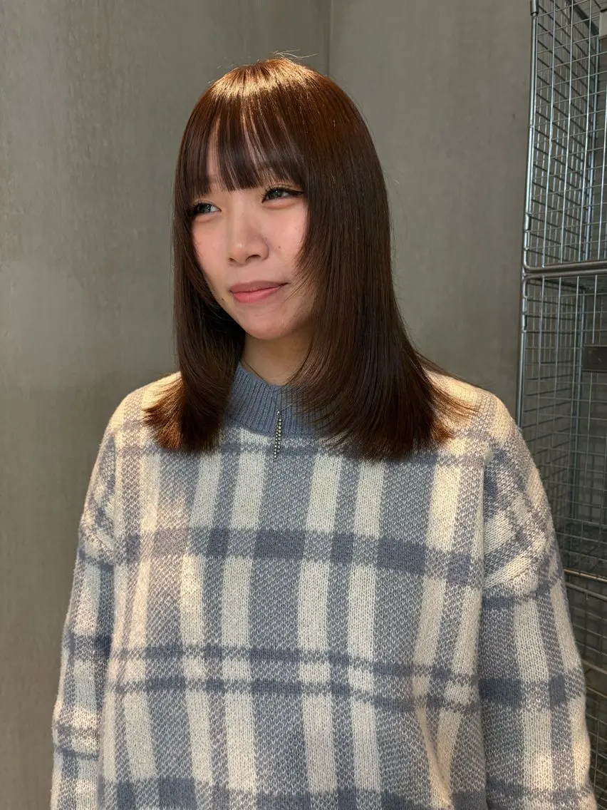 ミディアム マツイ モモノのヘアスタイル