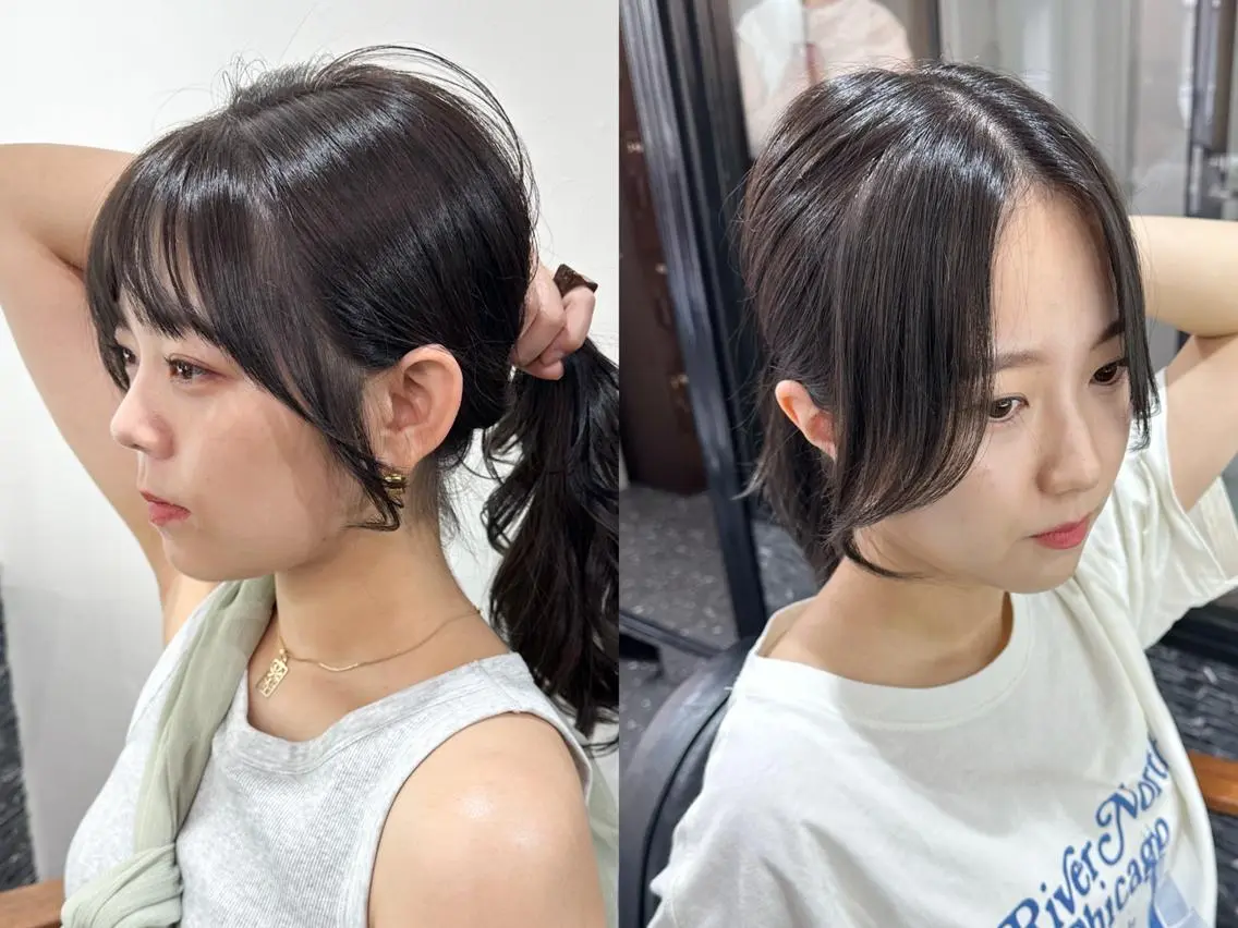🌿カット+透明感ダメージレスカラー🌱+ １stepトリートメント🕊️の写真