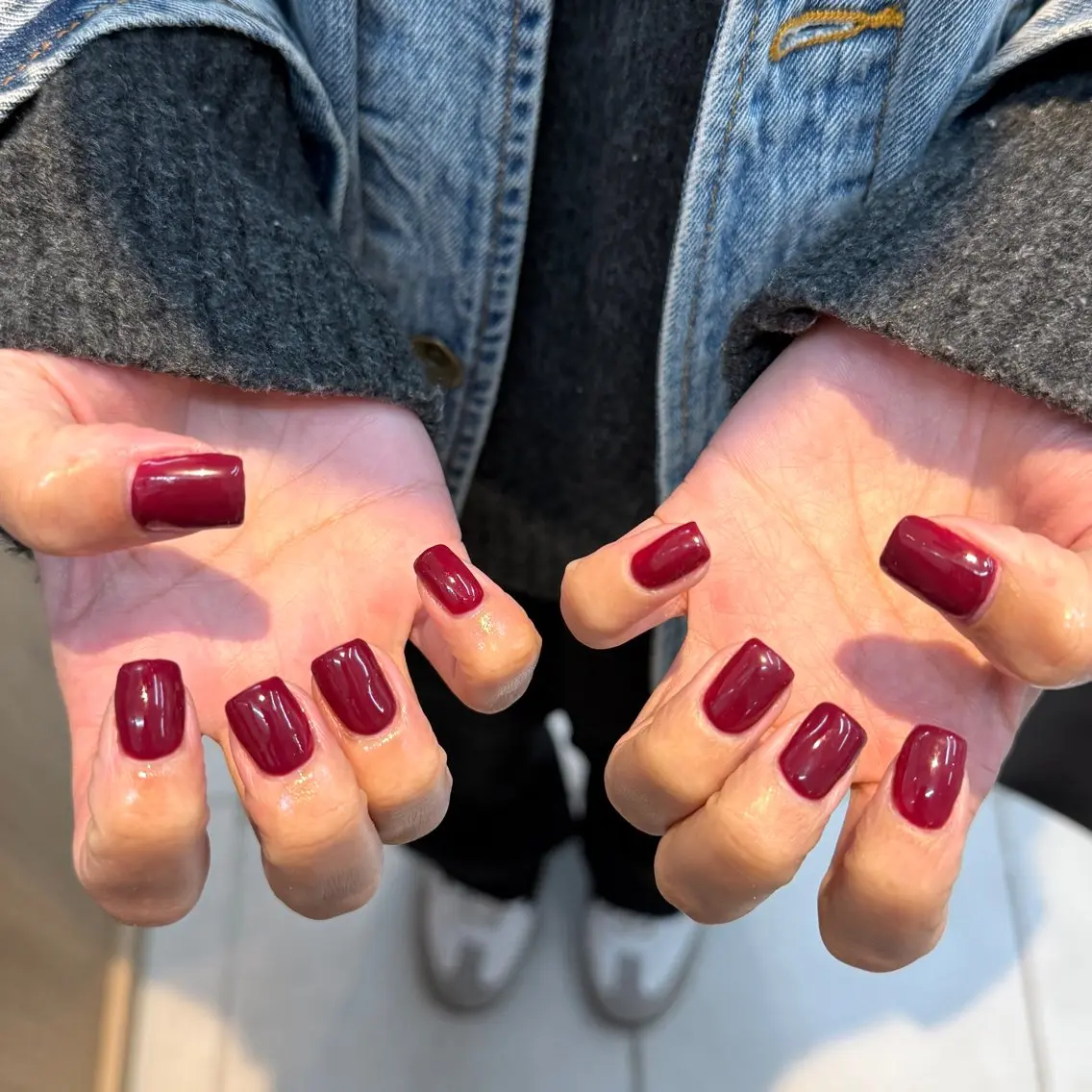 ネイル ボルドー マットネイル saki.K DEE yabaのネイルデザイン