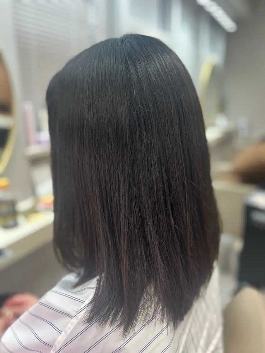 セミロング カット 池田 太一のヘアスタイル