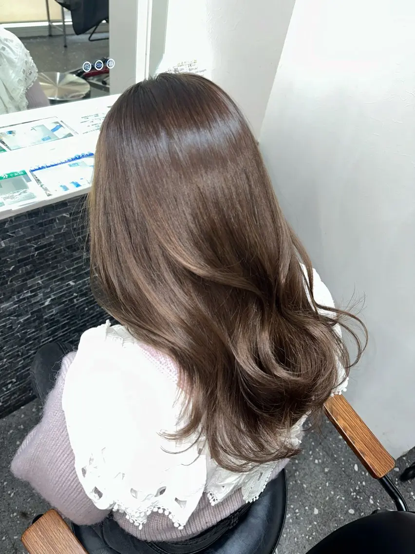 ロング カラー カット ヘアカラー トリートメント 髪質改善⭐️縮毛矯正 中野⭐️Rinaのヘアスタイル