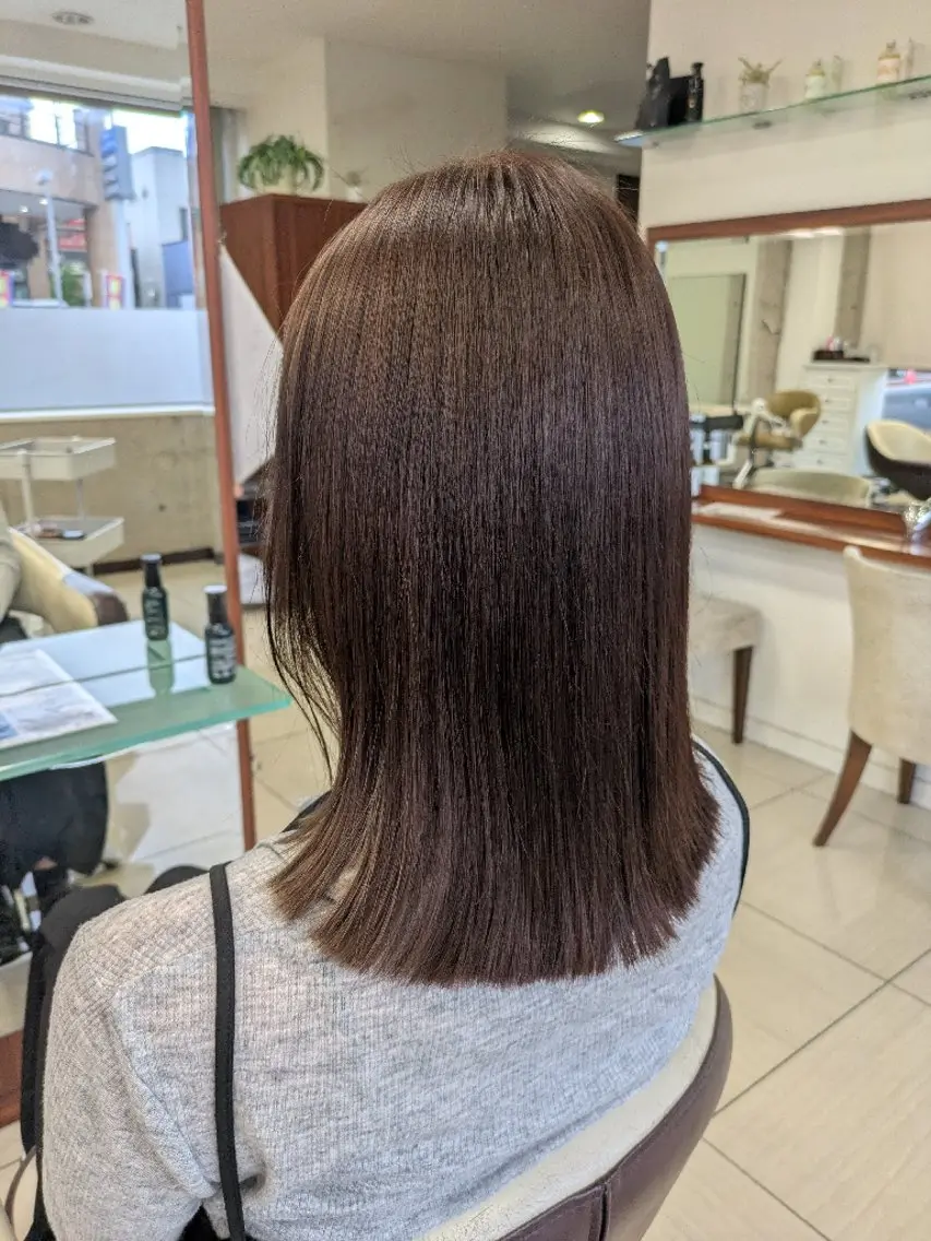 ミディアム ヘアカラー 小林 凜のヘアスタイル