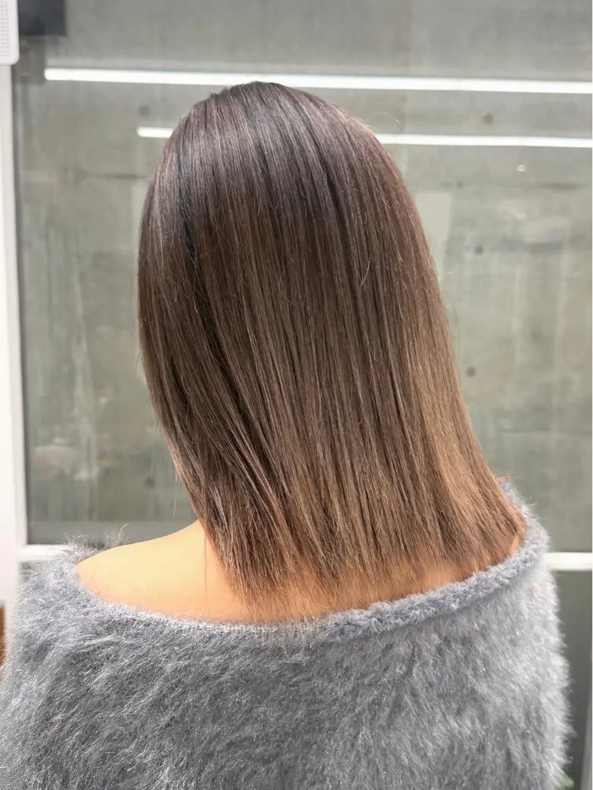 カラー ヘアカラー トリートメント Kotoko🖤/海 外/バレイヤージュのヘアスタイル