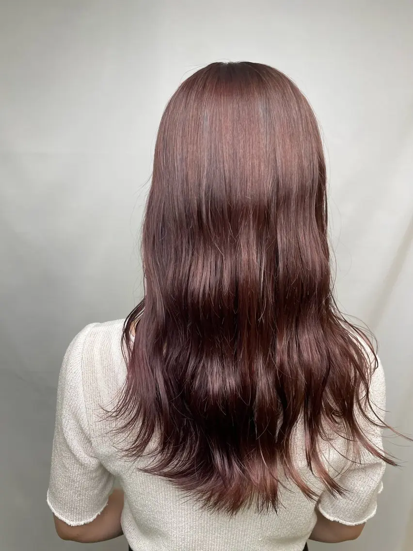 ミディアム ヘアカラー SARA古賀店 かすみ🐬🩵のヘアスタイル