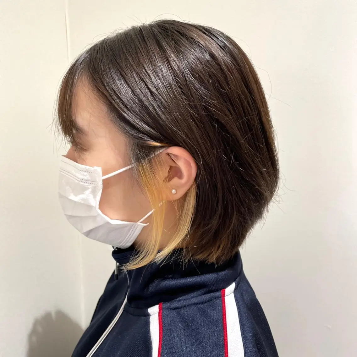カラー イヤリングカラー ヘアカラー トリートメント 赤澤 海斗のヘアスタイル