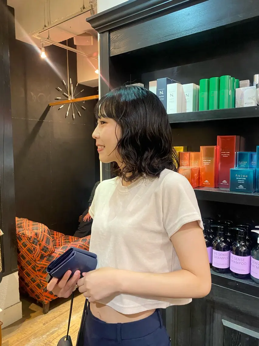パーマ ヘアカラー 原田 梓未のヘアスタイル