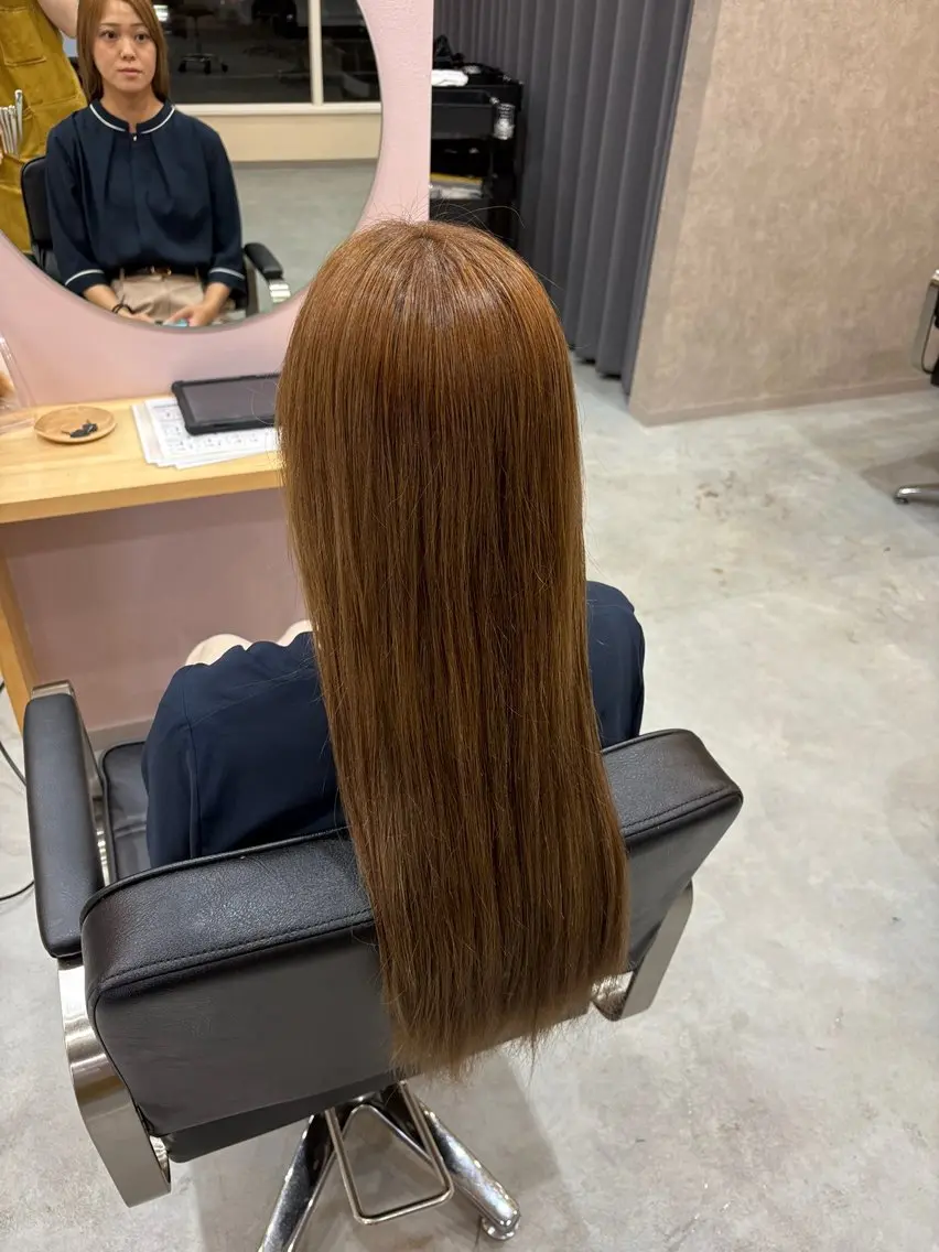 ロング カラー 髪質改善 トリートメント ヘアカラー トリートメント 透明感カラー/ 髪質改善☁️𓍼のヘアスタイル