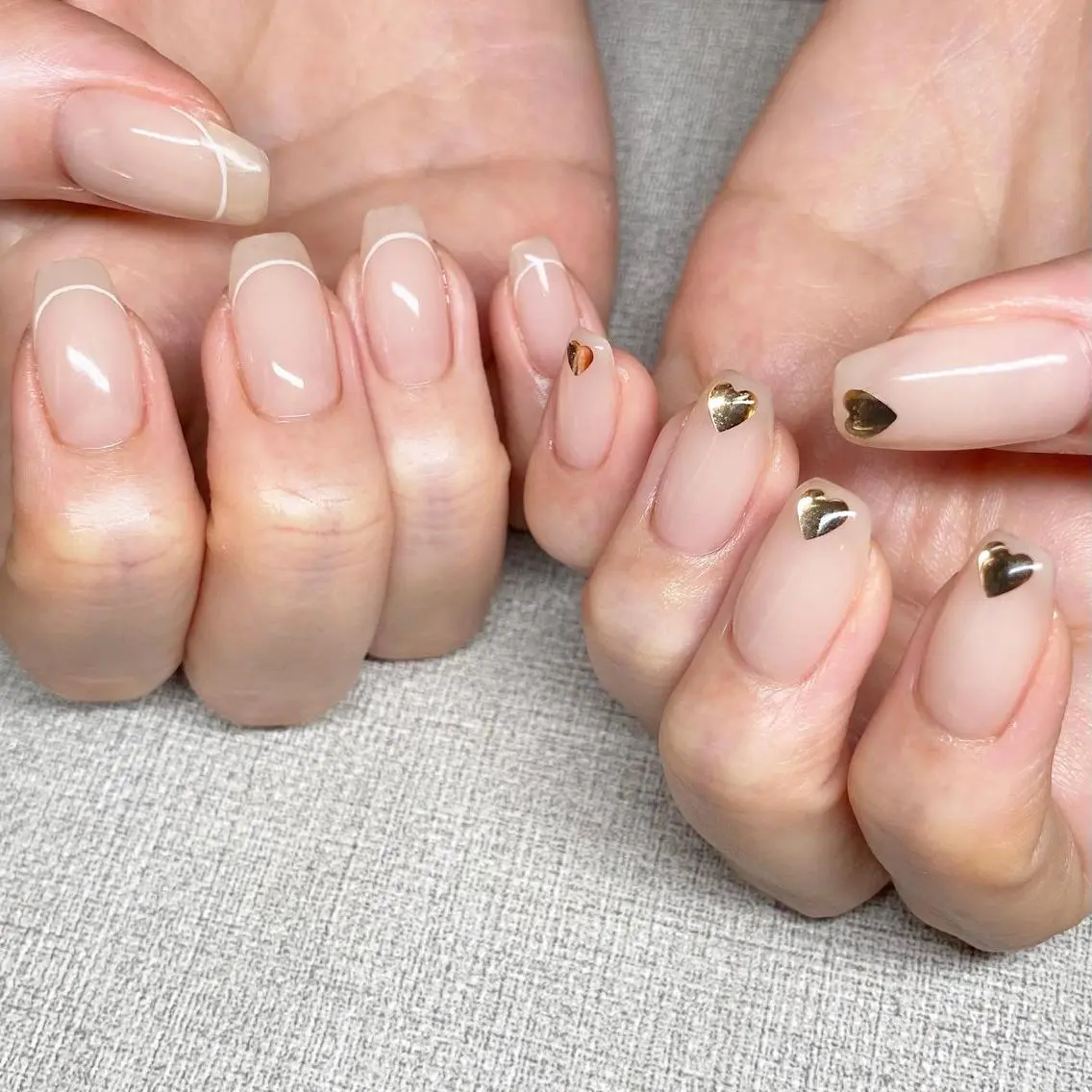 ネイル アートネイル ニュアンスネイル 冬ネイル ハンドネイル 山田 貴子のネイルデザイン