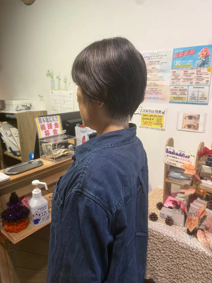 ショート ショートヘア 🦋ショートカット モデル紀輔🦋‪のヘアスタイル