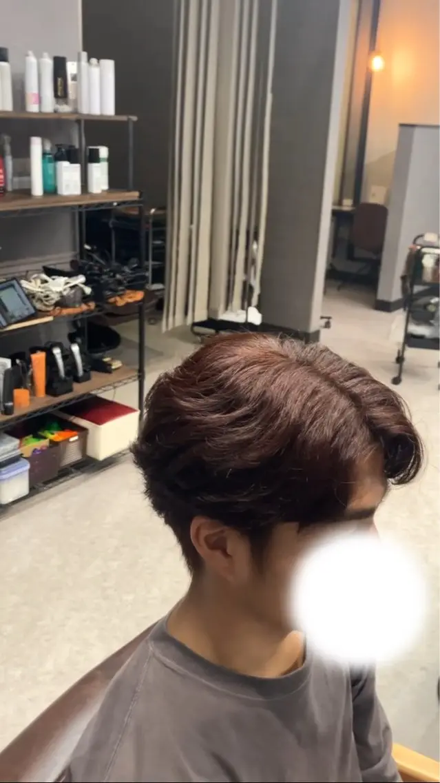 カラー メンズ レッドカラー ㍉カ /磐田/モデル募集中のヘアスタイル