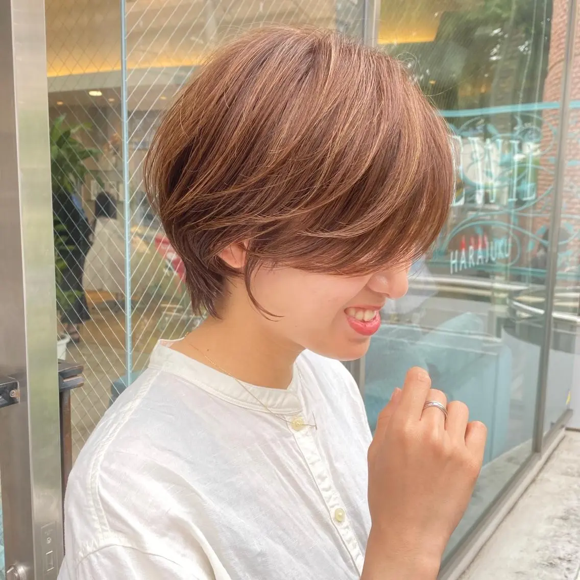 ショート ハイライト ショート/レイヤー カット/服部タカノリのヘアスタイル