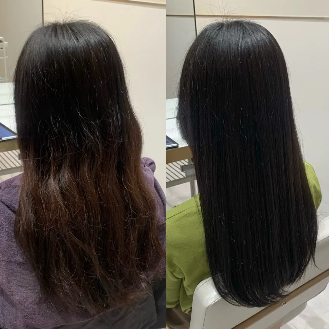 ロング カラー ヘアカラー トリートメント 内田 志乃のヘアスタイル