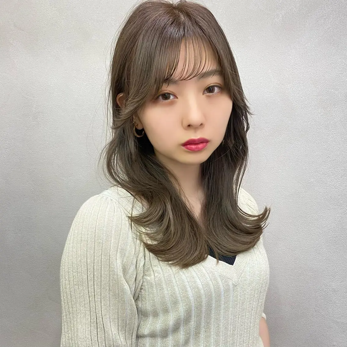 ミディアム 似合わせカット てーと /レイヤーカットのヘアスタイル