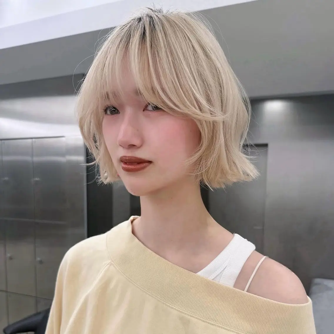 カラー ヘアカラー 透明感カラー 🎀まりねのヘアスタイル