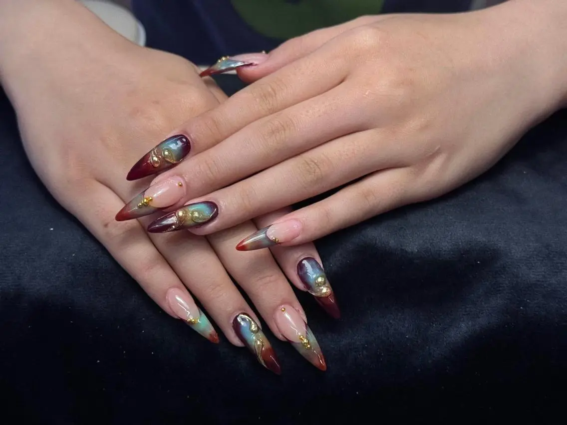 ネイル ガーリー 韓国ネイル シンプルネイル ハンドネイル ハンドケア ちみ_Mika Nails 心斎橋のネイルデザイン
