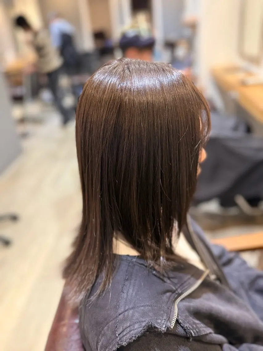 セミロング トリートメント ヘアカラー トリートメント 深田 聡太のヘアスタイル