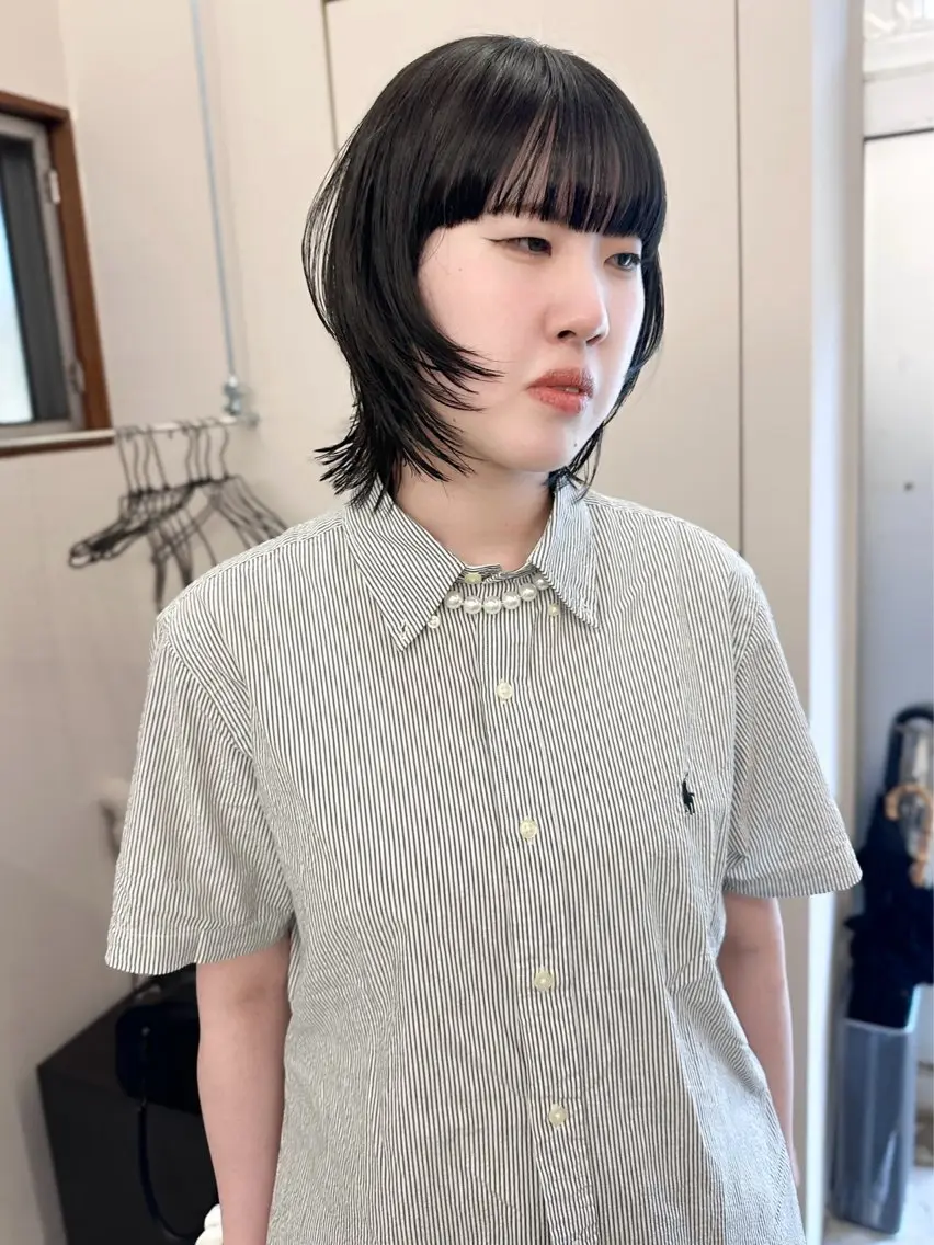 ショート カラー ボブ ハッシュカット カット ヘアカラー トリートメント 🐏nao /レイヤーカット🐏のヘアスタイル