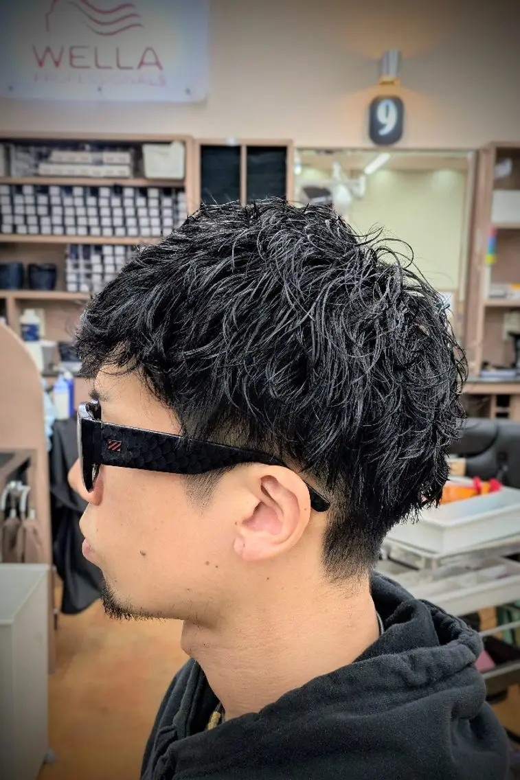 ショート パーマ 理容プラージュ燕三条 福井のヘアスタイル