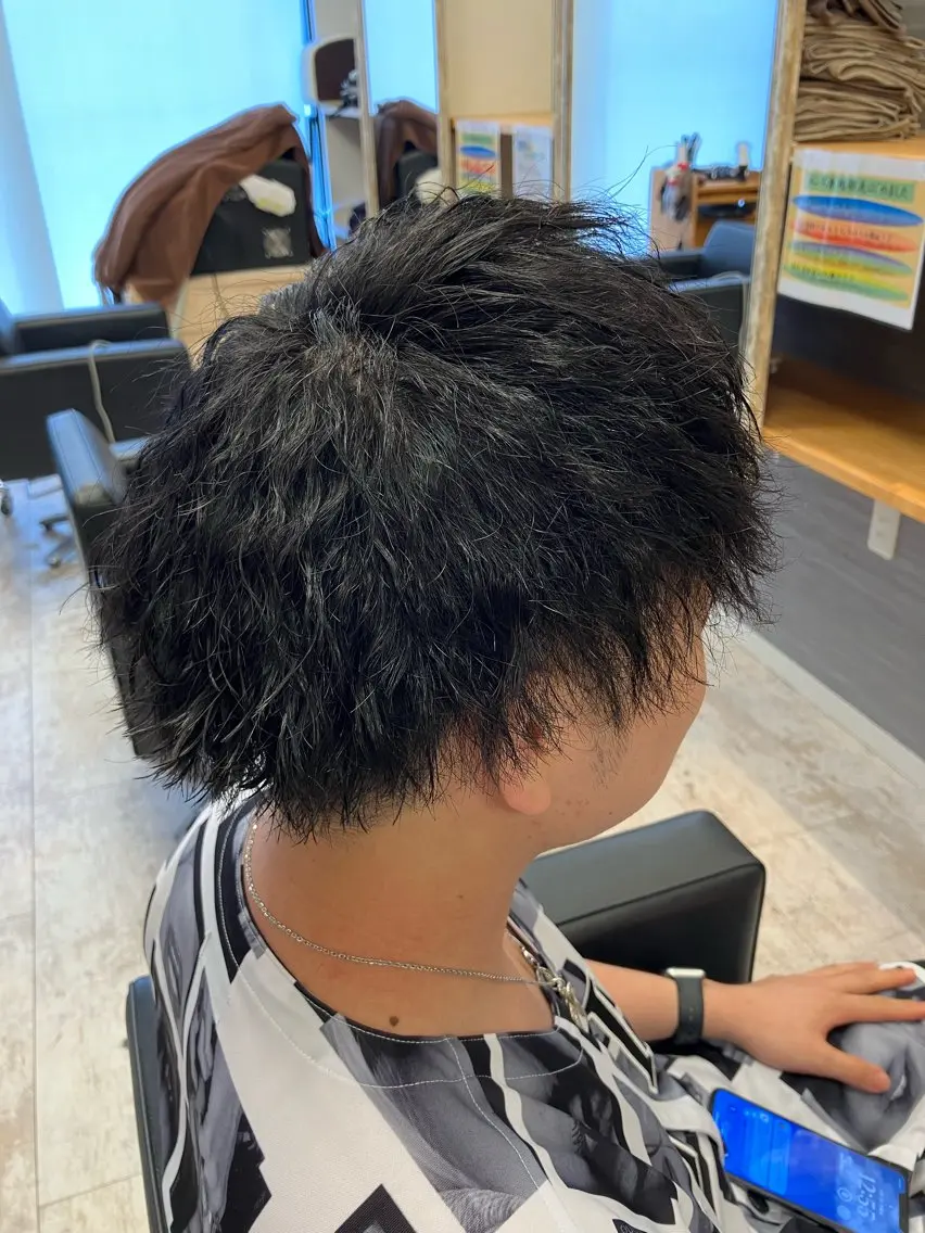 パーマ メンズ カット パーマ メンズ特化/パーマ/ フェードWATARUのヘアスタイル