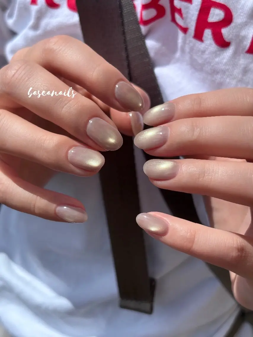 ネイル マグネットネイル ハンドネイル 枚方 Basea nails Minaのネイルデザイン