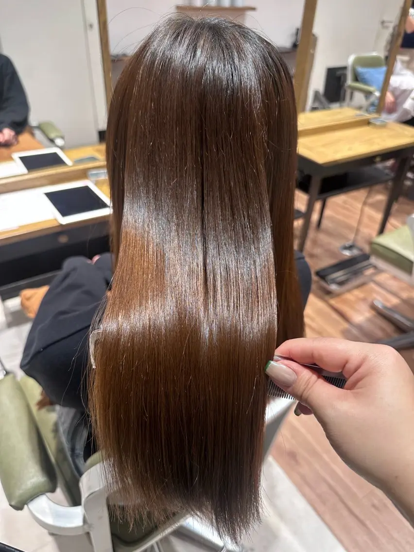 ロング カラー ヘアアレンジ カット 縮毛矯正 トリートメント ◎モチマル チアキ◎のヘアスタイル