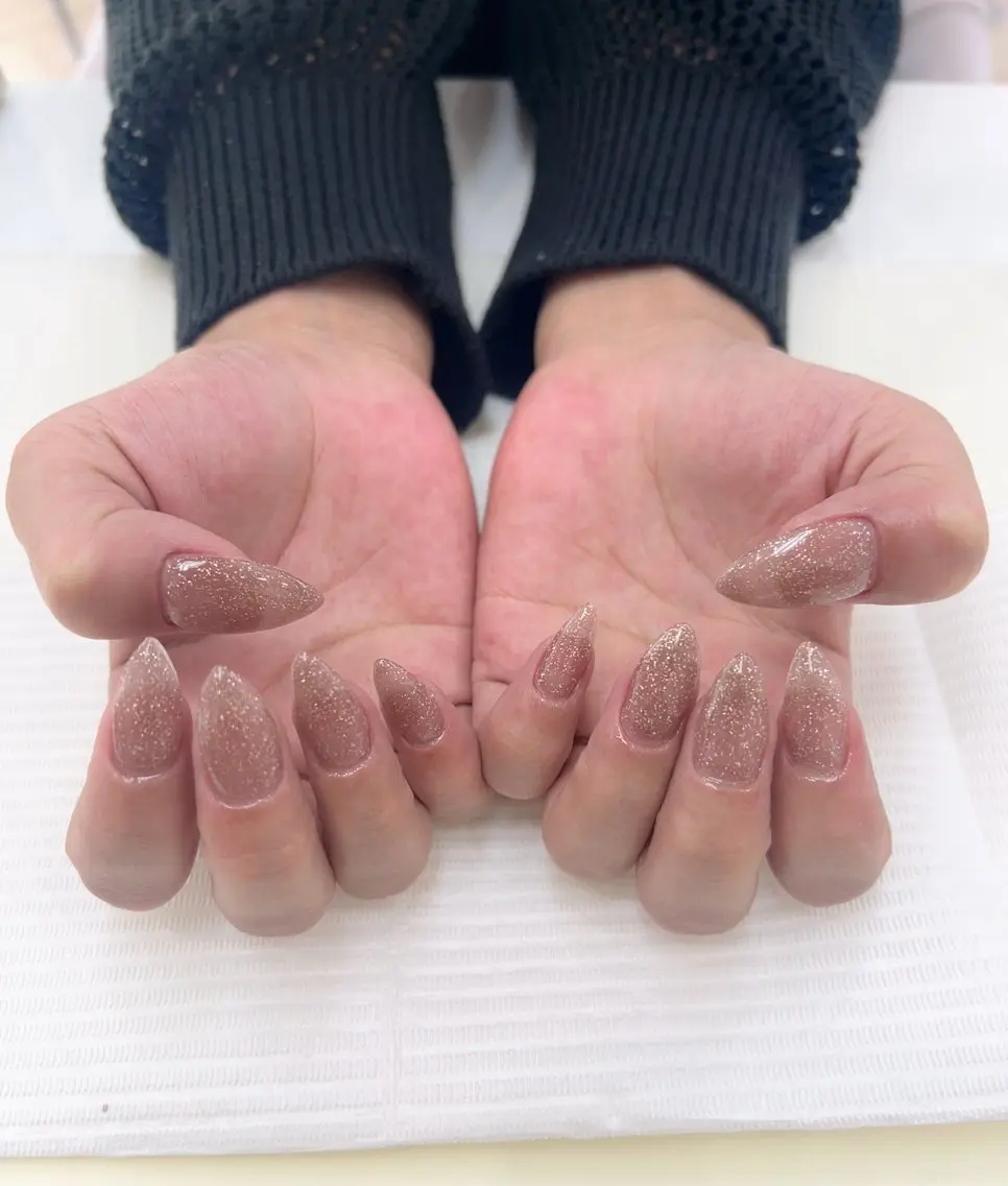 ネイル ワンカラーネイル esnail mokaのネイルデザイン