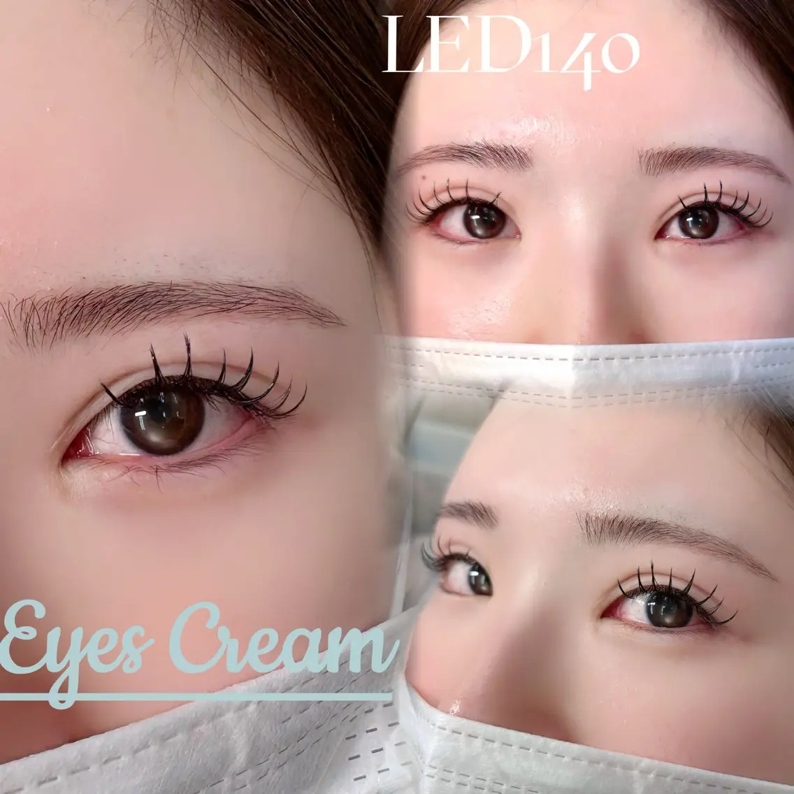 マツエク・マツパ 束感まつ毛 Dカール フラットラッシュ 韓国風マツエク パリジェンヌラッシュリフト Eyes Cream YUのマツエク・マツパデザイン