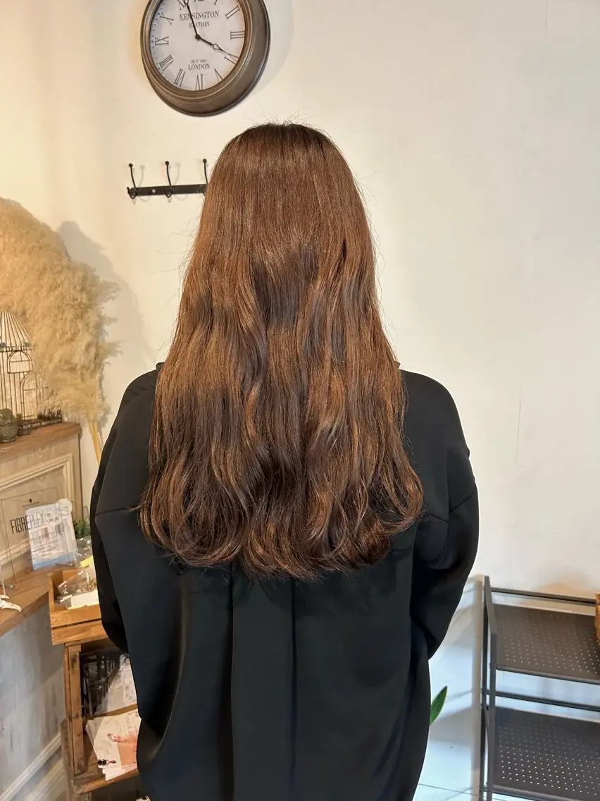 ロング カラー ブラウンカラー ココアブラウン HARE nene🐿🍡のヘアスタイル