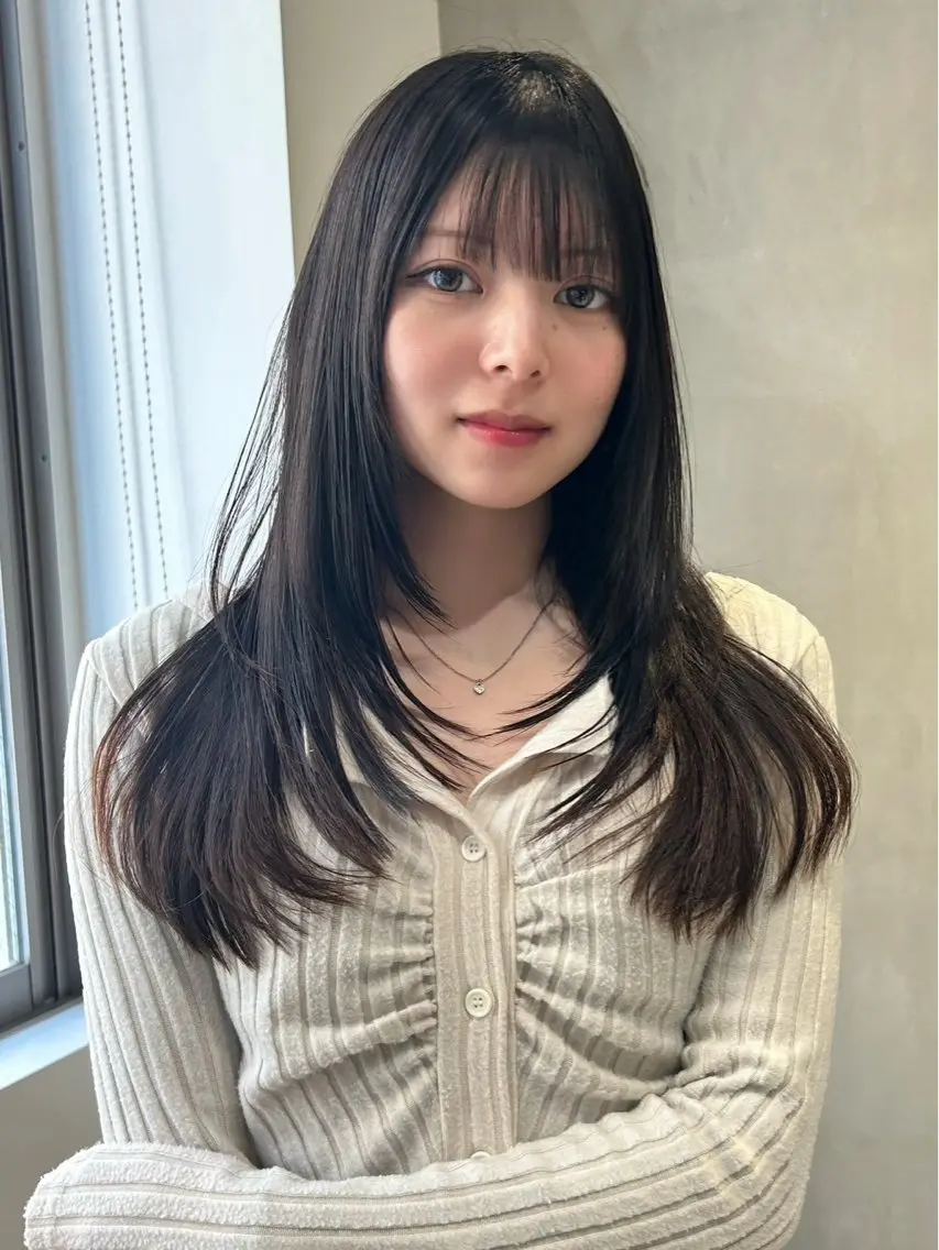 ロング らん カラーモデル募集中のヘアスタイル