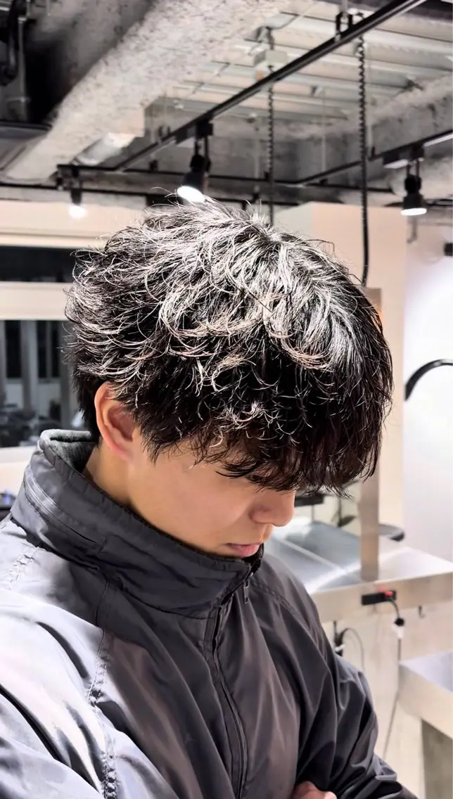 ショート パーマ 学生 ショートヘア カット パーマ メンズパーマ Dover島村祐輝のヘアスタイル
