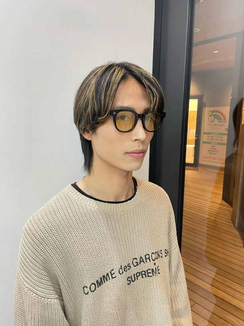 メンズ ヘアカラー 🌏kaisei yamada🌏のヘアスタイル