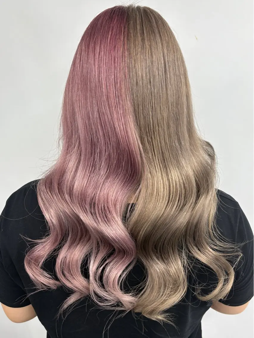 ロング カラー シールエクステ バレイヤージュ ハイライトカラー ハイトーンカラー エクステ 🫧miyu/艶カラ ーエクステ🫧のヘアスタイル