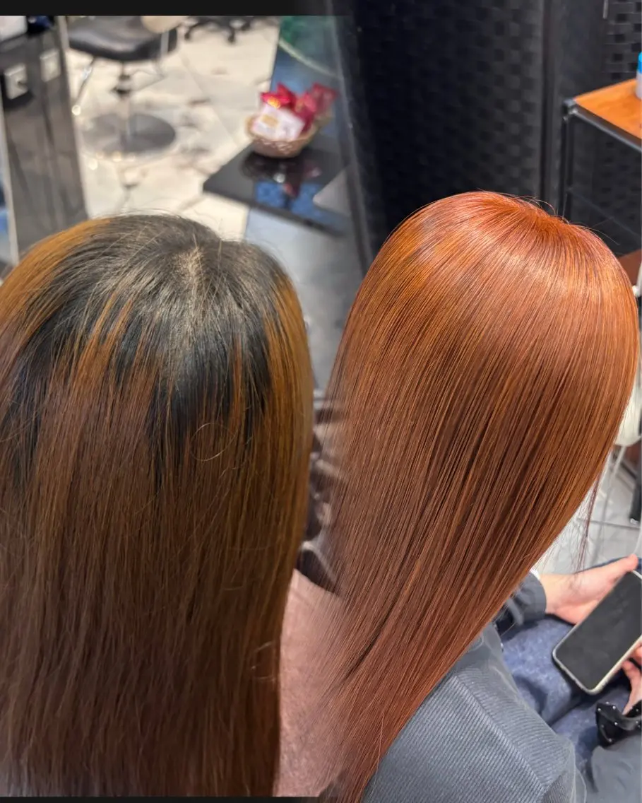⭐️【ブリーチなし】ダブルカラー＋トリートメントの写真
