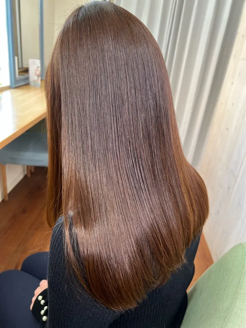 【迷ったらコレ】人気No1✨カット+フルボ酸カラー+髪質改善トリートメントの写真