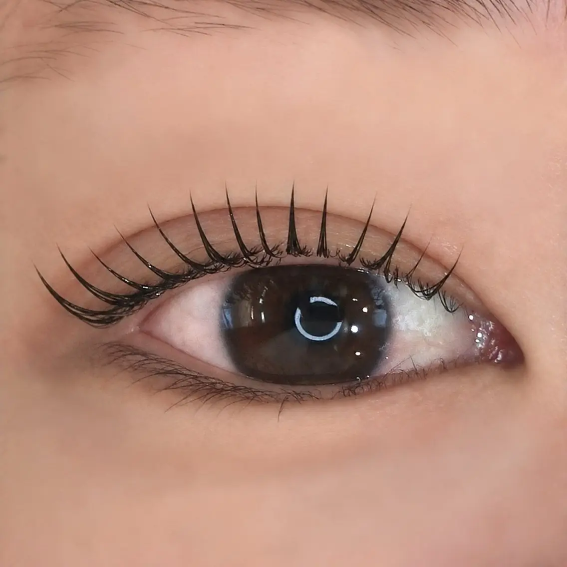 マツエク・マツパ 束感まつ毛 ナチュラル マツパ まつパ｜パリジェンヌ Tsumugi🎀のマツエク・マツパデザイン