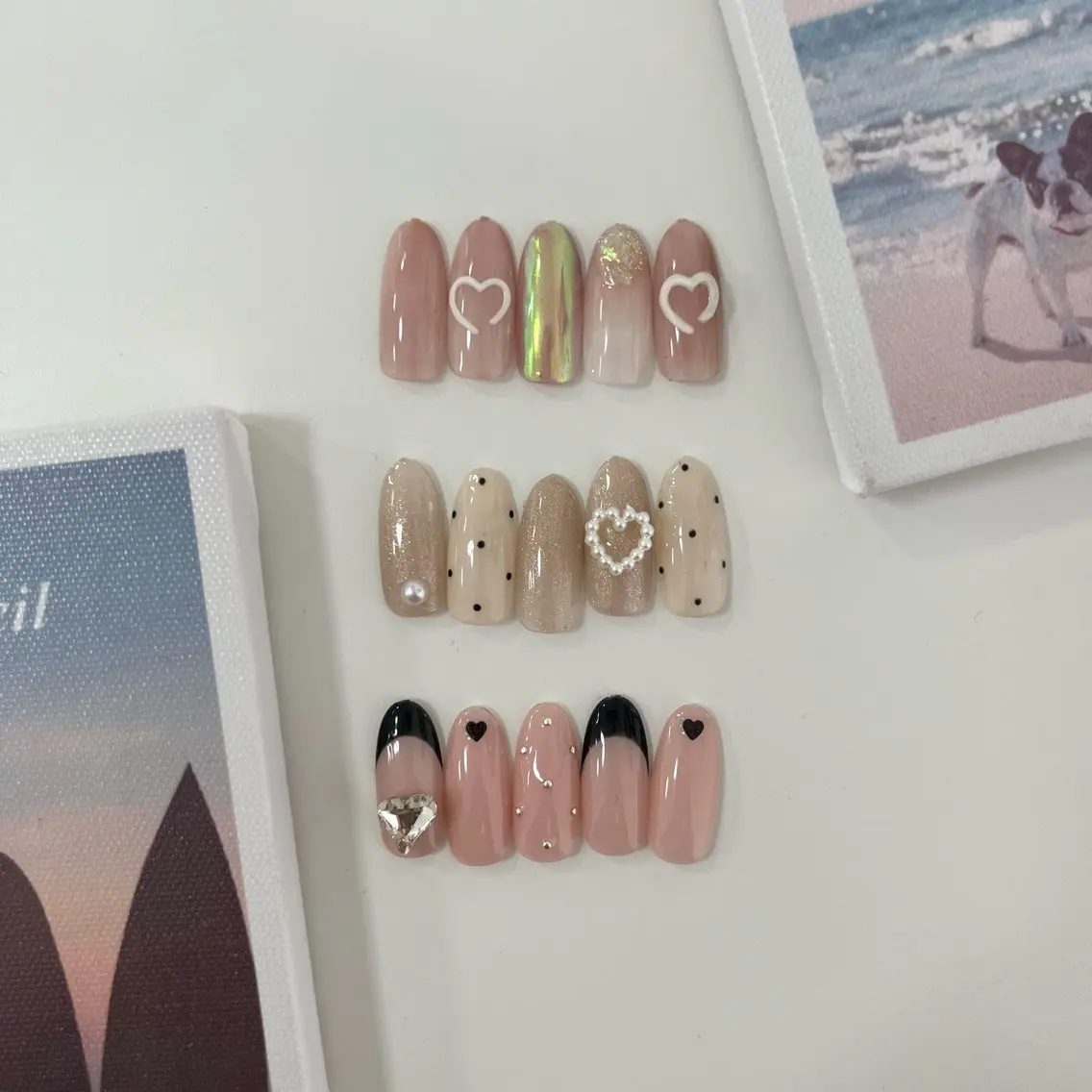ネイル ハート ハンドネイル nail salon stellaのネイルデザイン