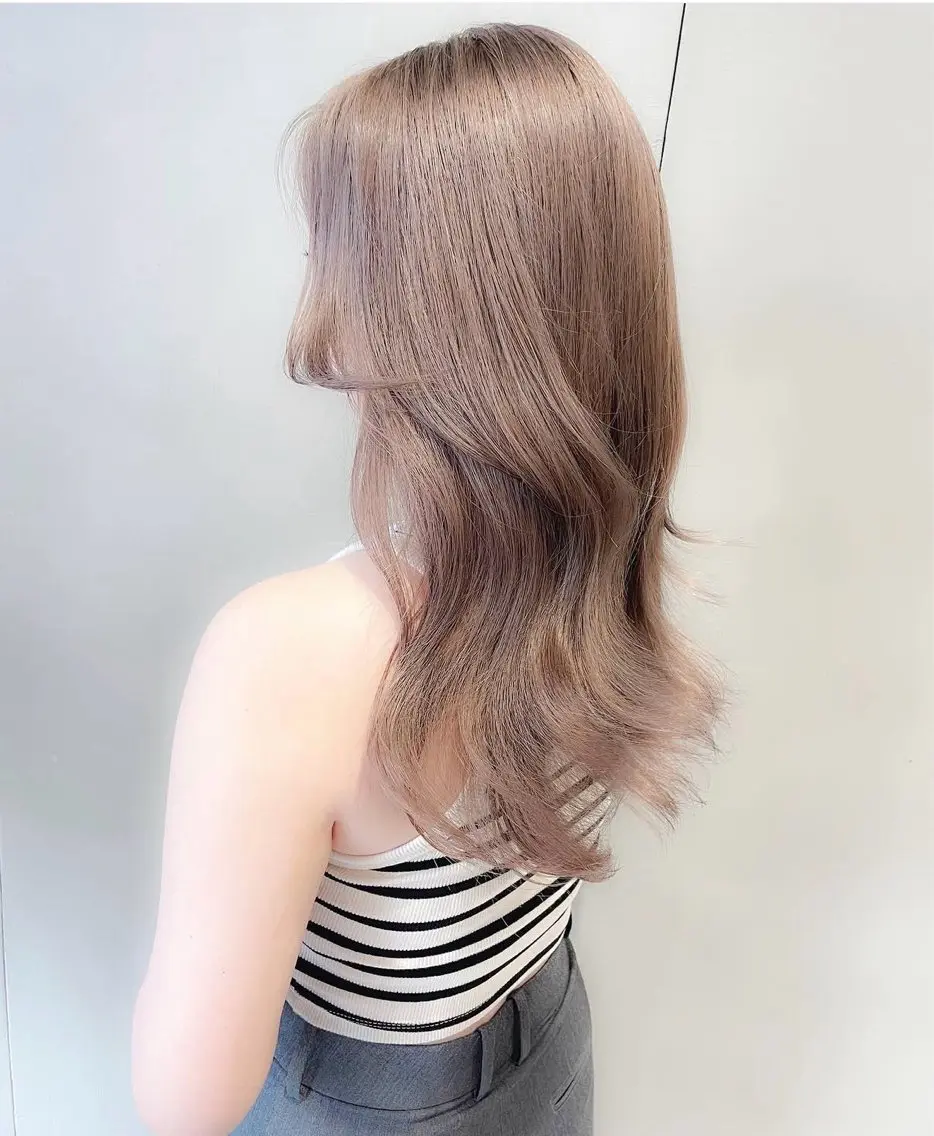 セミロング ヘアカラー あおい /ブリーチモデル募集のヘアスタイル