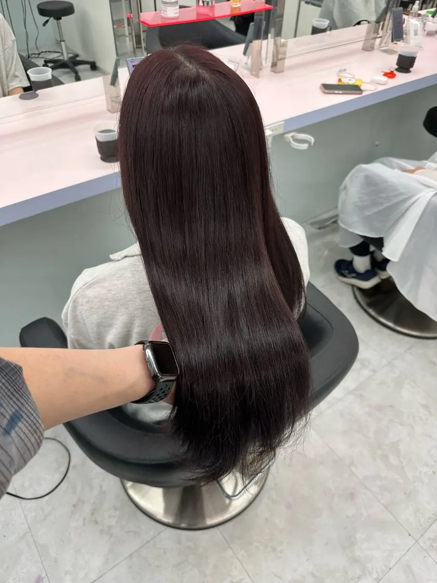 ロング カラー カット ヘアカラー トリートメント 🫧ハイトーン🫧 ベージュ🫧徹哉のヘアスタイル