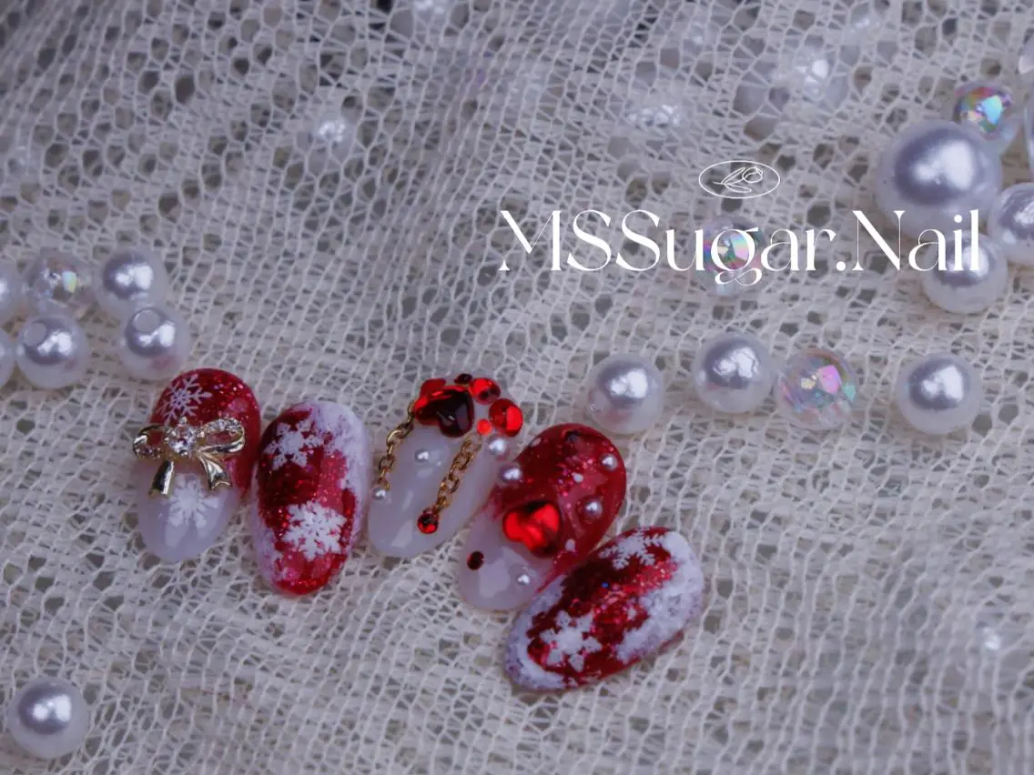 ネイル ハロウィン ロングネイル マグネットネイル スカルプネイル ネイルチップ MSSugar Nailのネイルデザイン