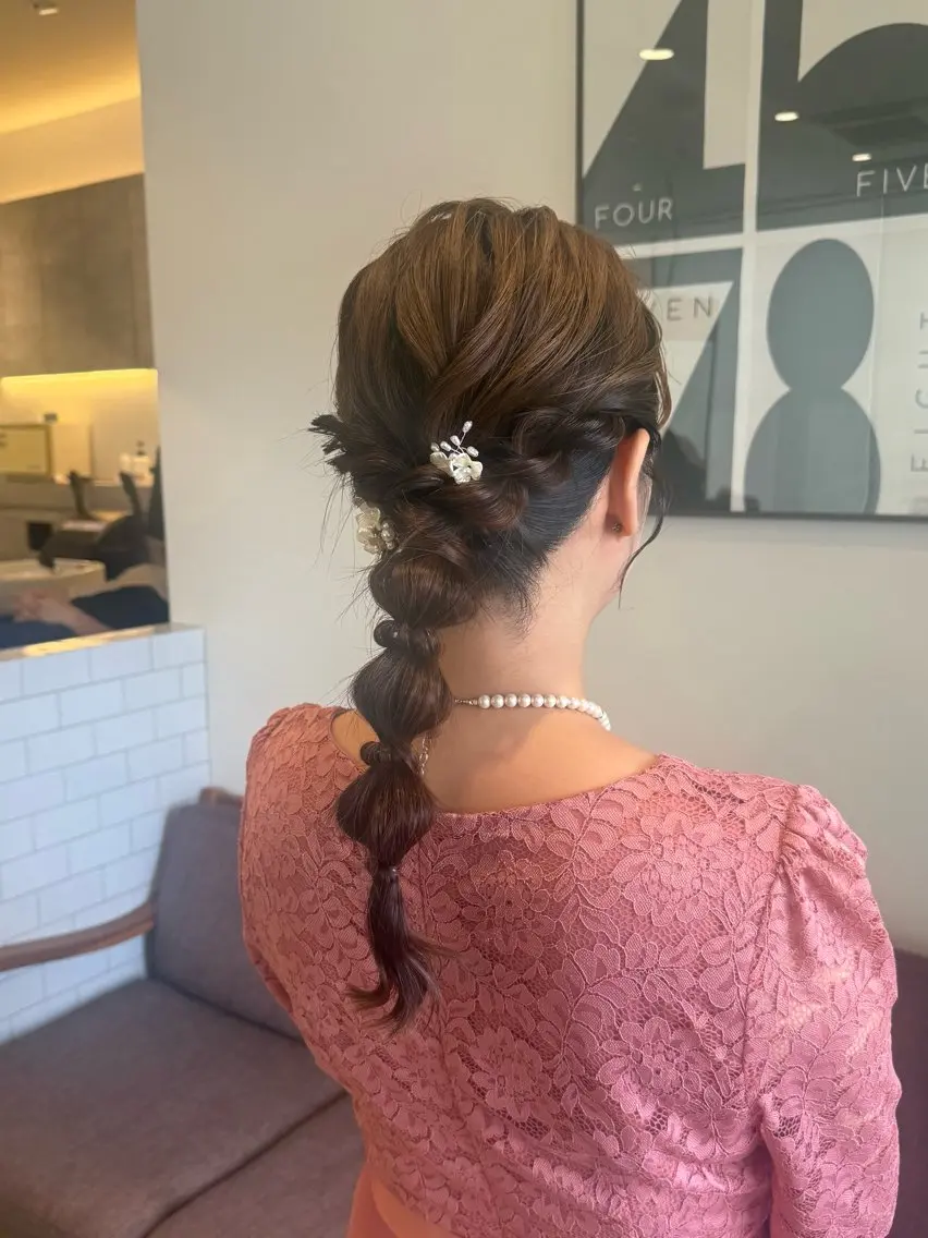 ヘアアレンジ ヘアセット rio ୨୧のヘアスタイル
