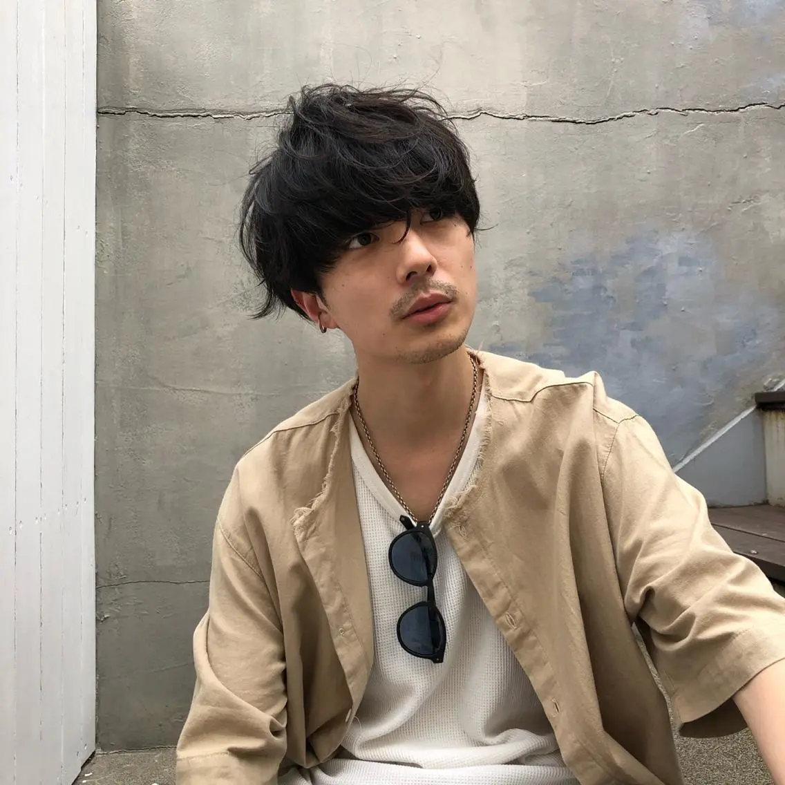 メンズ happy man 🌸クロスパーマ🌸のヘアスタイル