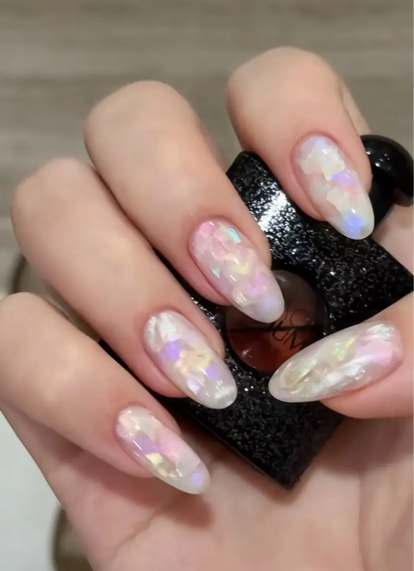 ネイル アートネイル チークネイル 長さ出し フラッシュネイル キラキラネイル ハンドネイル ハンドケア For you. Nail Salonのネイルデザイン