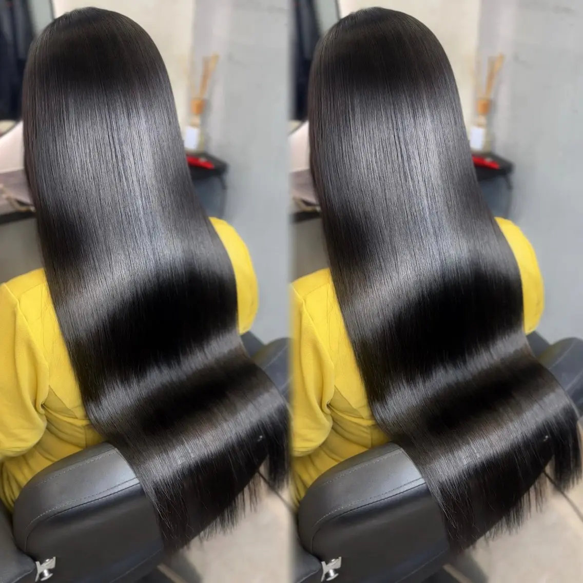 ロング 髪質改善 縮毛矯正 カット ヘアカラー 縮毛矯正 新宿/韓国風レイヤー 髪質改善/ジャッキーのヘアスタイル