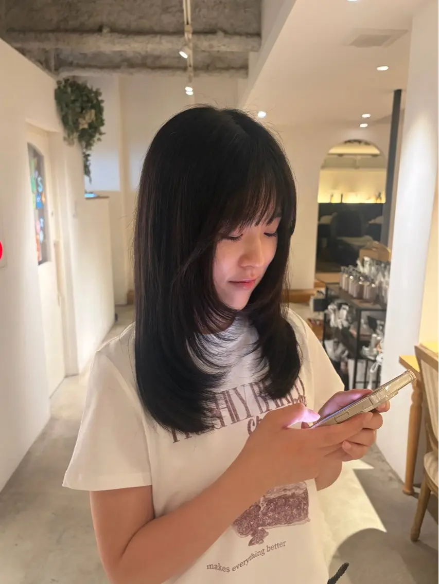 ミディアム 笹野 日麻莉のヘアスタイル