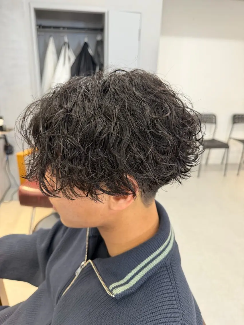 ショート パーマ パーマ メンズパーマ特化 リズムのヘアスタイル