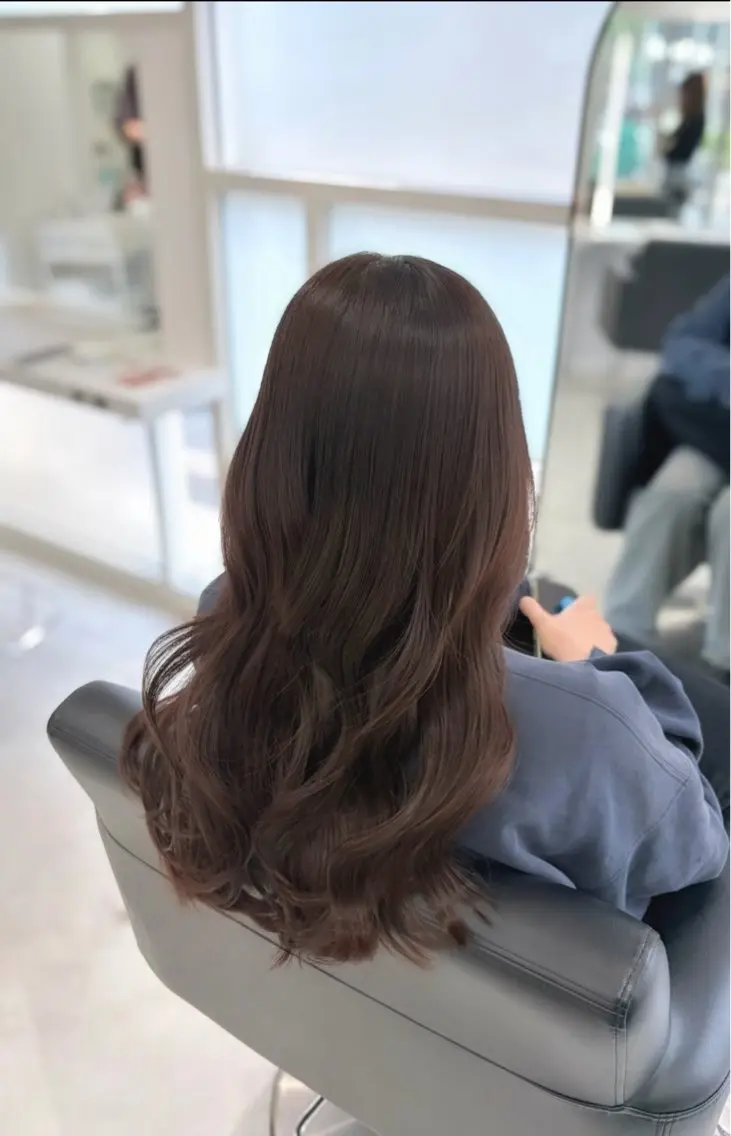 ロング カラー カット ヘアカラー トリートメント ヘアセット グレージュ/ベージュ /経堂/sana🌱のヘアスタイル
