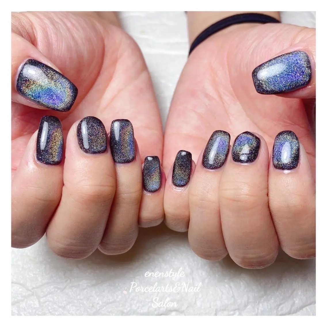 ミディアム ネイル 🐾enen style 🐾のネイルデザイン